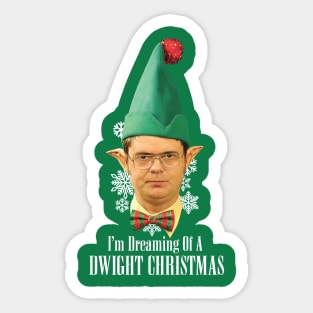 I'm Dreaming of a Dwight Xmas Sticker